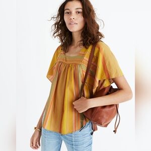 Madewell Striped Butterfly Top